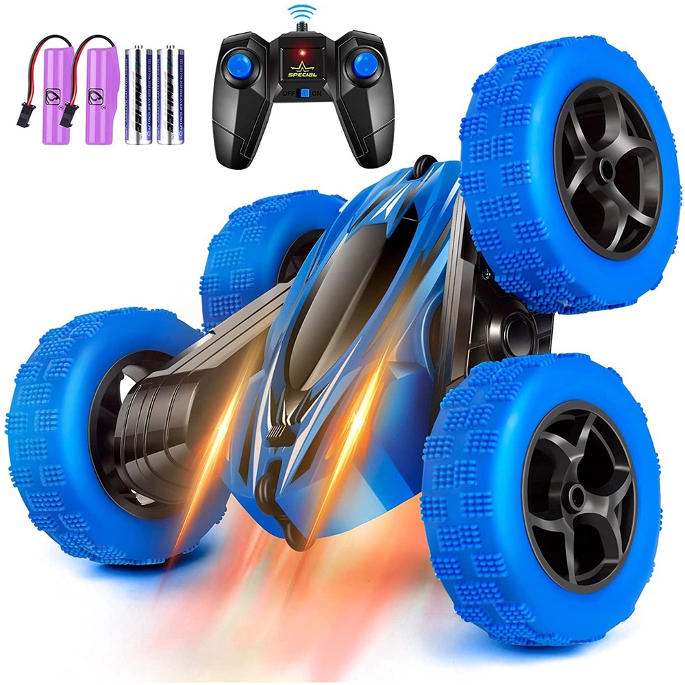 Carros 4WD RC para Crianças, carro acrobacias dois lados braço oscilante  360 graus girando