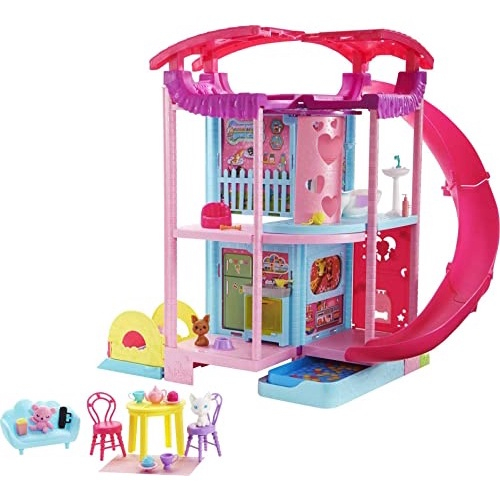 Casa da Barbie c/ Slide e Piscina, Elevador, Pet e Acessórios - Presente p/  Crianças 3-7 anos em Promoção na Americanas