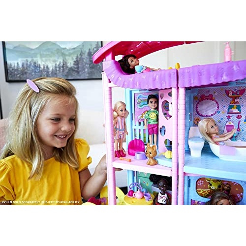 Barbie Dreamhouse Casa da Barbie com 70 Acessórios Elevador e Piscina para  Crianças a partir de 3 anos - Ri Happy