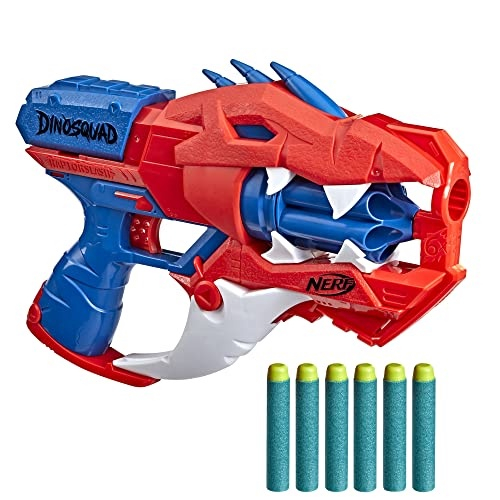 Nerf Elite Disruptor Blaster - 6-Dart Tambor Rotativo, 6 Dardos Oficiais  elite, Slam Fire, Dynamic Green (Exclusivo da )