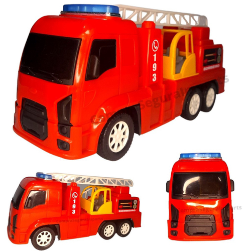 Caminhão De Bombeiro Infantil Carrinho De Brinquedo Resgate F114 no Shoptime