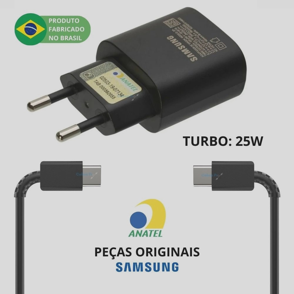 Carregador Samsung Original 25w S20FE 5G SM-G781B em Promoção na Americanas