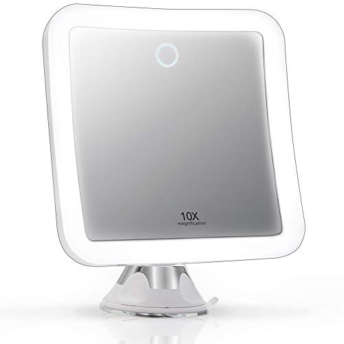 Espelho de lupa Recarreg vel Fancii 10x com 3 configura es de luz
