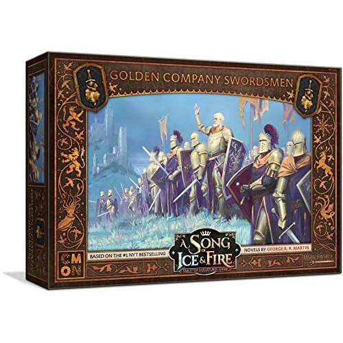 CMON As Crônicas de Gelo e Fogo Mesa Miniaturas Jogo Golden Company  Elephants Unit Box Jogo de estratégia para adolescentes e adultos Idade 14+  2+ Jogadores Tempo médio de reprodução 45-60 minutos