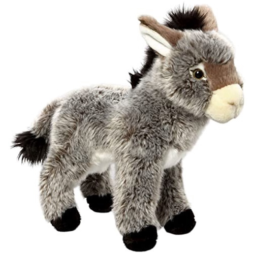 Cinza dos desenhos animados brinquedo de pelúcia burro pequeno 18cm  brinquedo macio brinquedo do bebê presente de natal w0309 - AliExpress