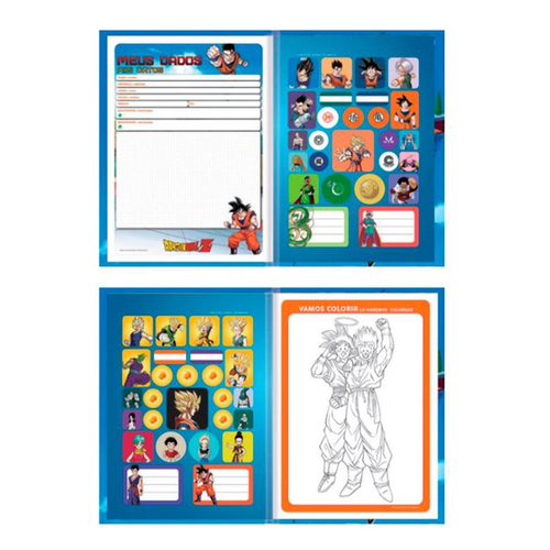 Caderno Dragon Ball 1 Matéria 80 Folhas C/4 Kit Completo - Tem Tem Digital  - Brinquedos e Papelaria, aqui tem!