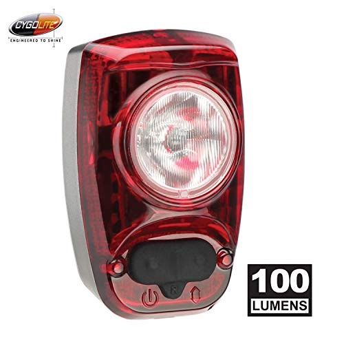Cygolite Hotshot Farol traseiro de bicicleta de 100 l men 6 modos noturnos e diurnos Velocidade de flash ajust vel pelo usu rio Design
