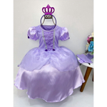 Vestido - Princesa Sofia  Lilás - Comprar em SAMULICA