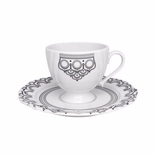 Jogo para Cha Soleil White Porcelana Oxford - Casa Canto