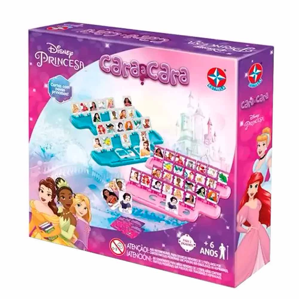 Jogo Infantil Cara a Cara Princesas - Estrela Jogo Infantil menina 6 anos 7  anos+ presente aniversário