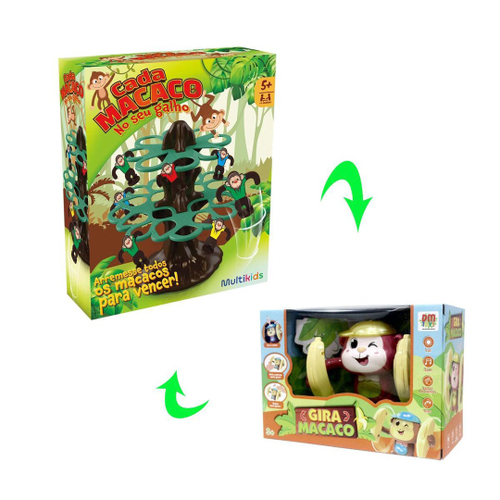 Jogo Cada Macaco No Seu Galho Brinquedo Infantil em Promoção na Americanas