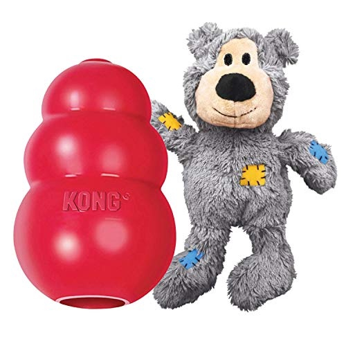 Kong Urso cl ssico e selvagem Brinquedo para mastigar c es e