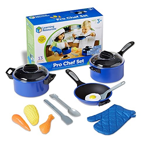 Cozinhar e assar conjunto Chef Set compatível com brinquedos de menina  compatível com 3-6 anos de idade meninos meninas jogos de culinária