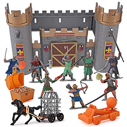 Cavaleiros do Castelo Medieval Action Figure Toy Army Playset com