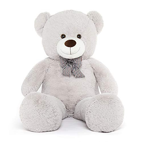 Giant teddy sales bear grey