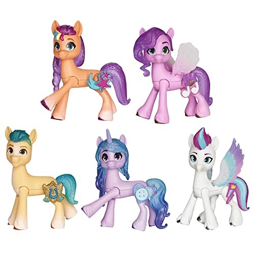 My Little Pony Toys: Make Your Mark Meet The Mane 5 Collection Set, com 5  Figuras de Pônei, Presentes para Crianças, Brinquedos para Meninas e  Meninos de 3 Anos e Up (Exclusivo