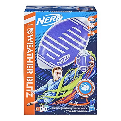 Nerf Weather Blitz Espuma Football for All-Weather Play - Easy-to-Hold  Grips - Ótimo para Jogos Internos e Ao Ar Livre - Prata em Promoção na  Americanas