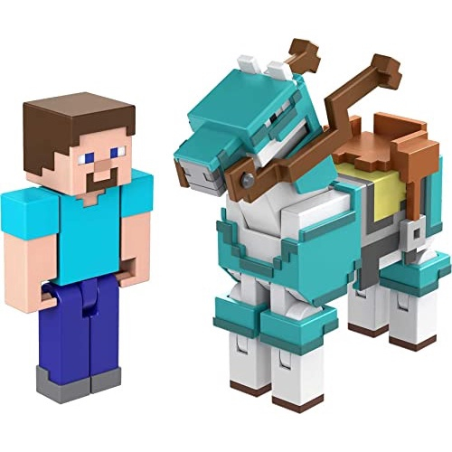  Minecraft Craft-A-Block Bess Figure, Authentic Pixelated  Video-Game Characters, Action Toy to Create, Explore and Survive,  Collectible Gift for Fans Age 6 Years and Older : Toys & Games