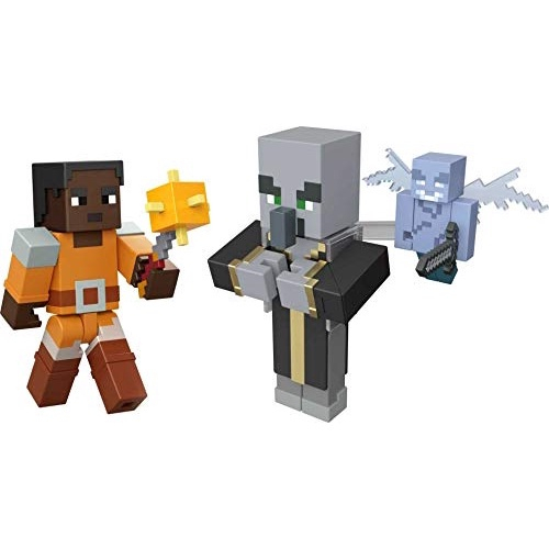 Boneco Minecraft Caves E Cliffs - Porco Com Acessórios