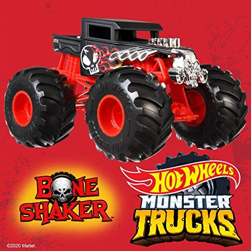 Hot Wheels Monster Trucks 1:24 Veículos Em Escala, Caminhões De Brinquedo  Metálicos Fundidos Colecionáveis Com Rodas Gigantes &, Chassi Estilizado  - Carrefour