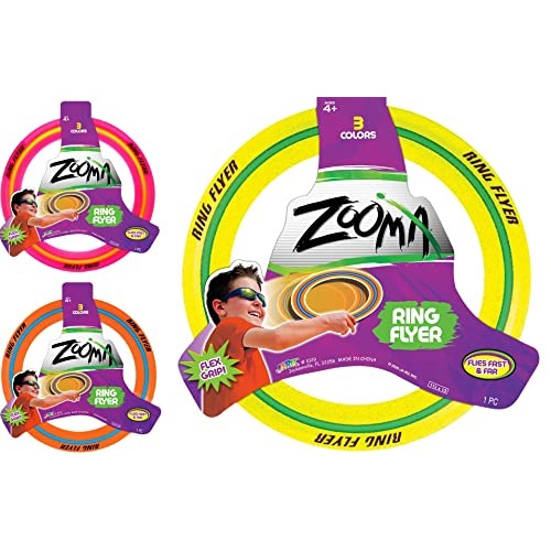 Ja ru Zooma Ring Flyer Frisbee Disc 11.2 2 an is cor variada
