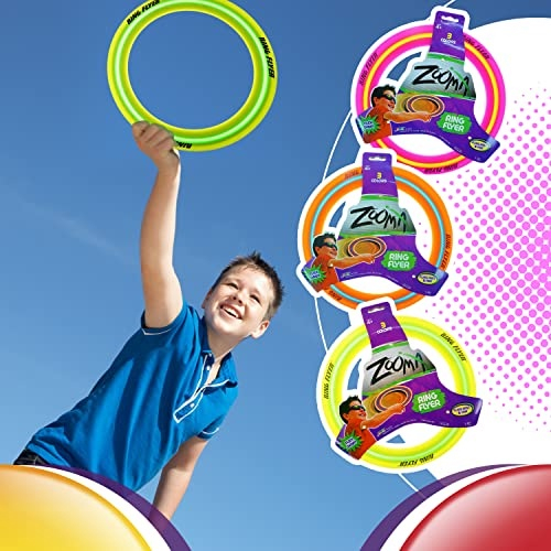 Ja ru Zooma Ring Flyer Frisbee Disc 11.2 4 an is cor variada