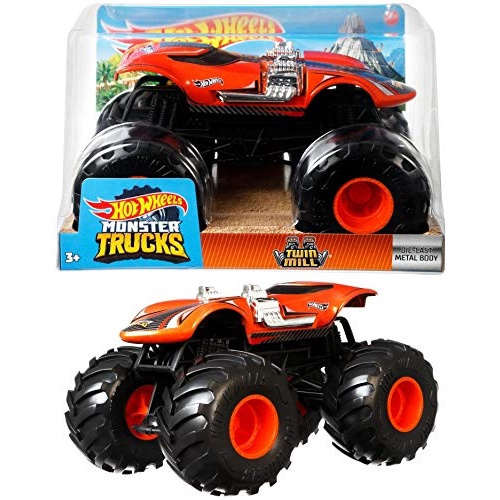 Hot Wheels Monster Trucks Veículo de Brinquedo 1:24 Pé Grande