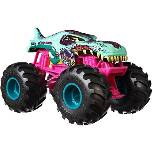 Hot Wheels Pista com veículo Monster Truck Sabretooth Showdown