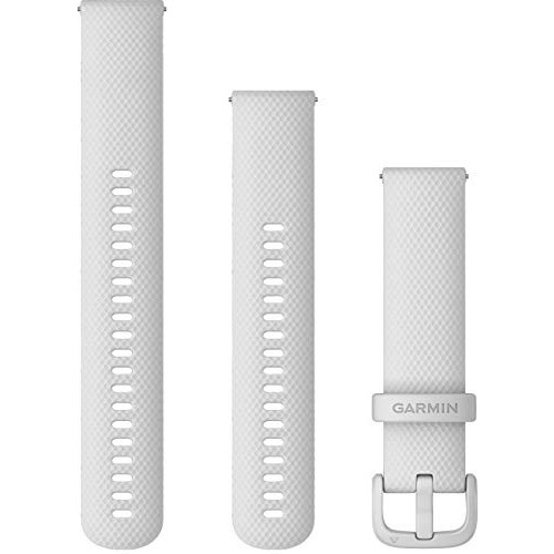 Pulseira de relógio Garmin Quick Release 20, silicone branco e ...