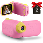 Seckton Upgrade Kids Selfie Camera, Presentes de Aniversário de Natal para  Meninas de 3 a 9 anos, Câmeras de Vídeo Digital HD para Criança, Brinquedo  Portátil para 3 4 5 6 7