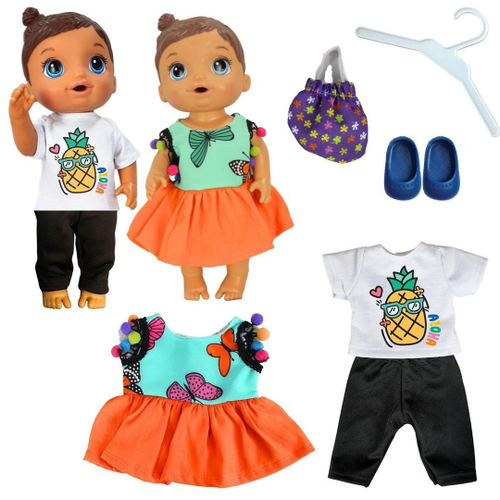 Kit Roupa Boneca Baby Alive - Fadinha