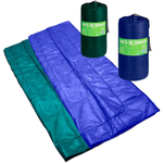 Kit 2 Sacos de Dormir fa Colchões Colchonete Acampamento Camping Solteiro 192x75cm Azul/Verde 8161