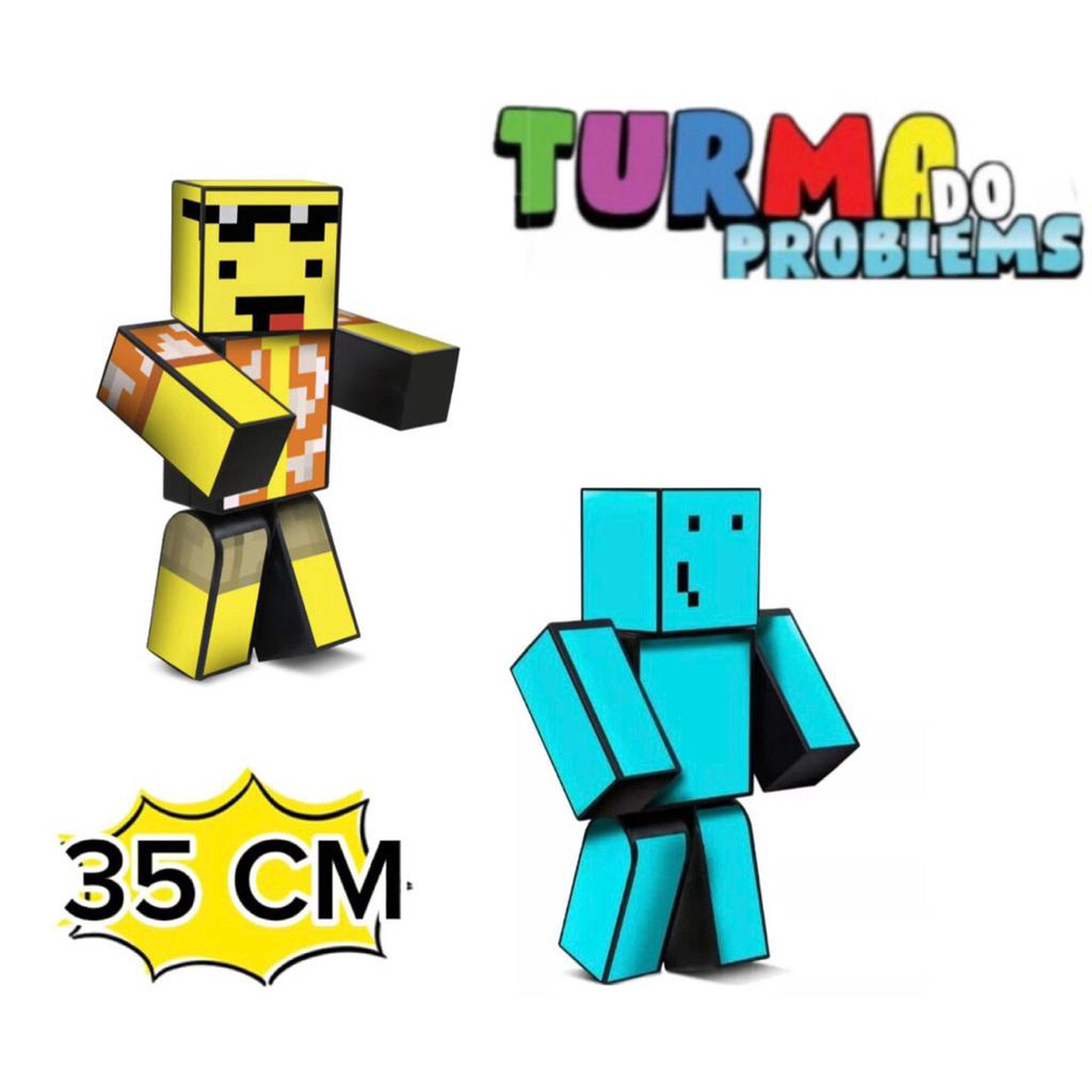 Bonecos Melzinha + Mel 35 Cm Turma Do Problems Minecraft em Promoção na  Americanas