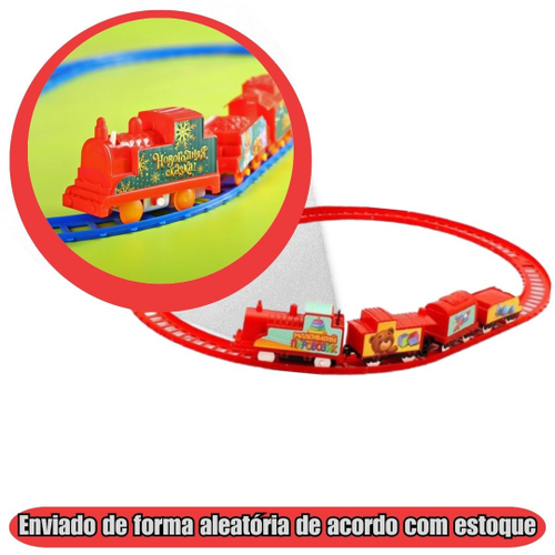 Brinquedo Trenzinho Trem Locomotiva Com Trilhos Infantil