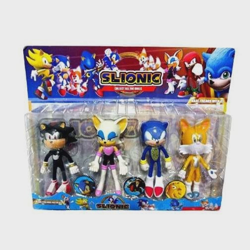 Kit 4 Bonecos Sonic 12 cm E Sua Turma do Sonic. em Promoção na Americanas