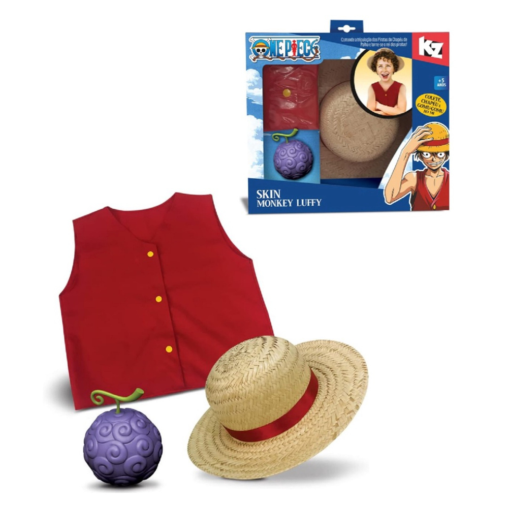 Roupa Pet Luffy One Piece Completa Fantasia