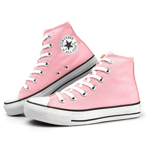 Tênis Converse All Star Cano Alto - Rosa Pink - Chuck Taylor - Botinha -  Rock Star