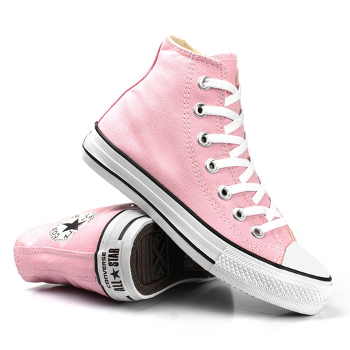 Tênis All-Star Chuck Taylor Cano Alto Unissex Preto Lona no Shoptime