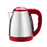 Chaleira Elétrica Bule Jarra Elétrico Aço Inox Portátil Base Giratória 1.8L 110V - Vermelho