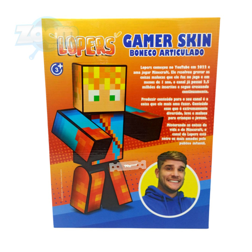 Boneco Lopers r Streamers Minecraft 35 Cm em Promoção na Americanas