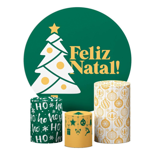 Painel Temático Feliz Natal 6 Veste Fácil C/ Elástico