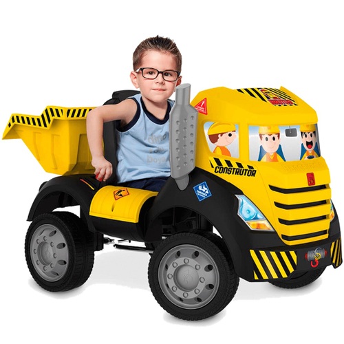 Caminhão Caçamba Realista de Brinquedo Infantil Falcon Truck Azul em  Promoção na Americanas