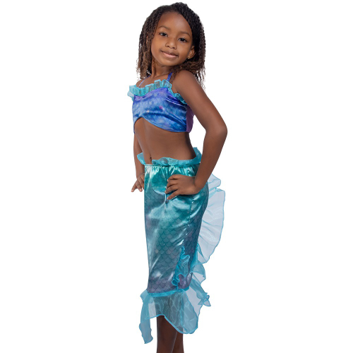 Fantasia Carnaval Sereia Infantil Rosa com Cauda e Tiara Top no Shoptime