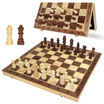 Conjunto de xadrez de madeira para crianças e adultos - 15 Staunton Chess  Set - Grandes Conjuntos de Jogos de Tabuleiro de Xadrez Dobrável -  Armazenamento para Peças Wood Pawns - E-Book