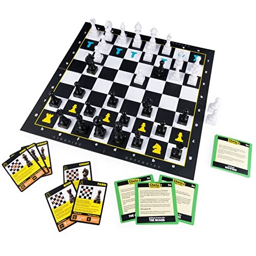 Spin Master Games Xadrez Feito Simples, Iniciante Aprendizagem Conjunto de  Xadrez com Tabuleiro de Xadrez e Peças de Xadrez Jogo de Tabuleiro de  Estratégia para 2 Jogadores, para Adultos e Crianças com