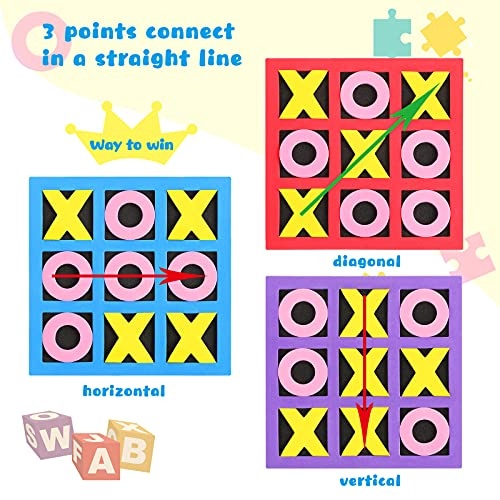 Jogo De Tic-Tac-Toe , Mini Tabuleiro De Madeira De Mesa Competitivo X O  Blocos Para Decoração De Café , Jogos De Festa , Crianças