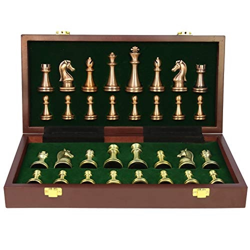 Conjunto de xadrez de madeira para crianças e adultos - 15 Staunton Chess  Set - Grandes Conjuntos de Jogos de Tabuleiro de Xadrez Dobrável -  Armazenamento para Peças Wood Pawns - E-Book