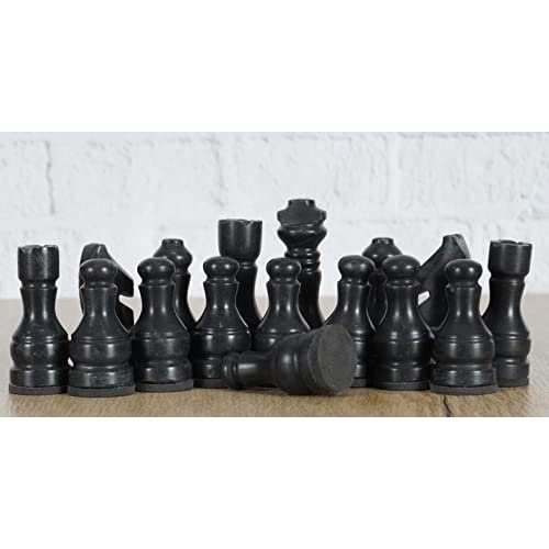 RADICALn Marble Big Board Games Figuras Completas de Xadrez Preto e Branco  - Adequado para 16 - 20 polegadas tabuleiro de xadrez - Antigo 32 Chess  Figures Set - Completamente Mármore Peças