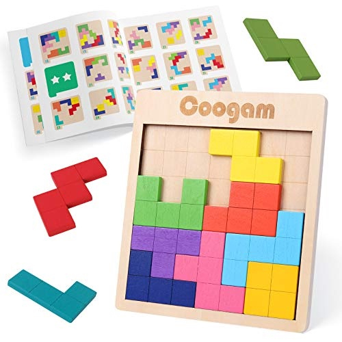 Tangram Quebra Cabeça Desafio Educativo Puzzle Em Madeira no Shoptime