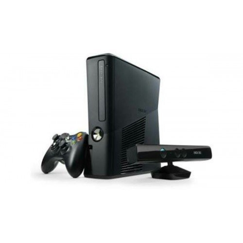 Xbox 360 4gb Preto + 1 Controle + Kinect + 1 Jogo